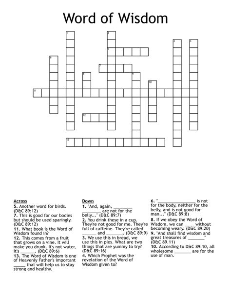 detecting crossword clue|crossword clue words of wisdom.